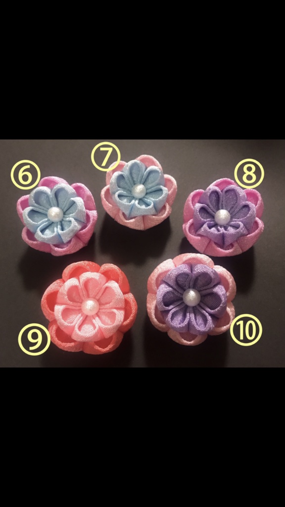 ちりめん細工の2wayクリップ