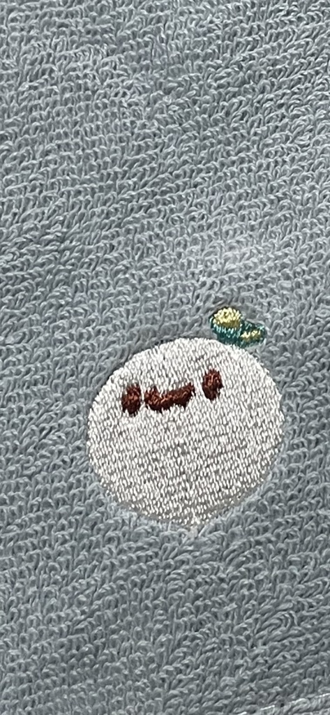 ワンポイント刺繍ハンドタオル【芽かぶ】