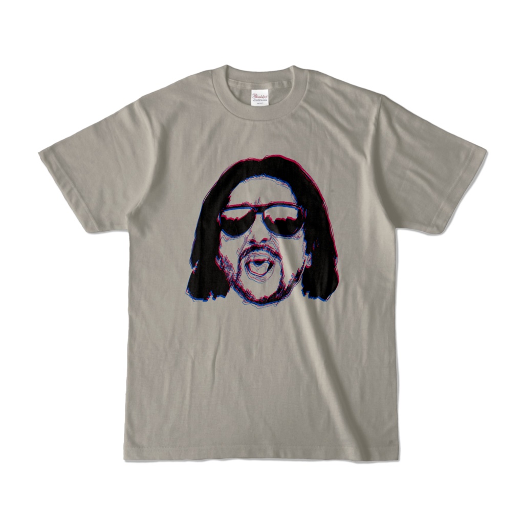 おじさんTシャツ(シルバーグレー)