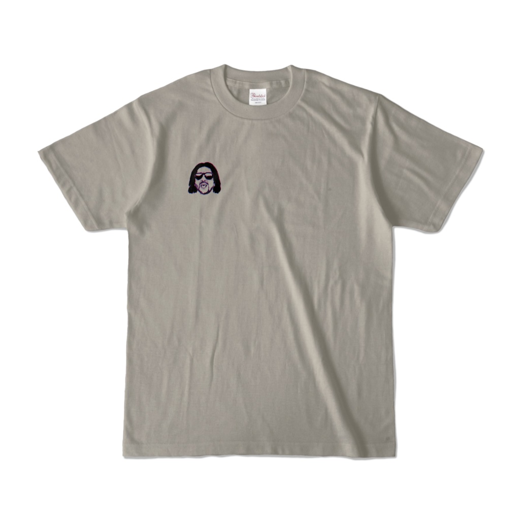 控えめなおじさんTシャツ(シルバーグレー)