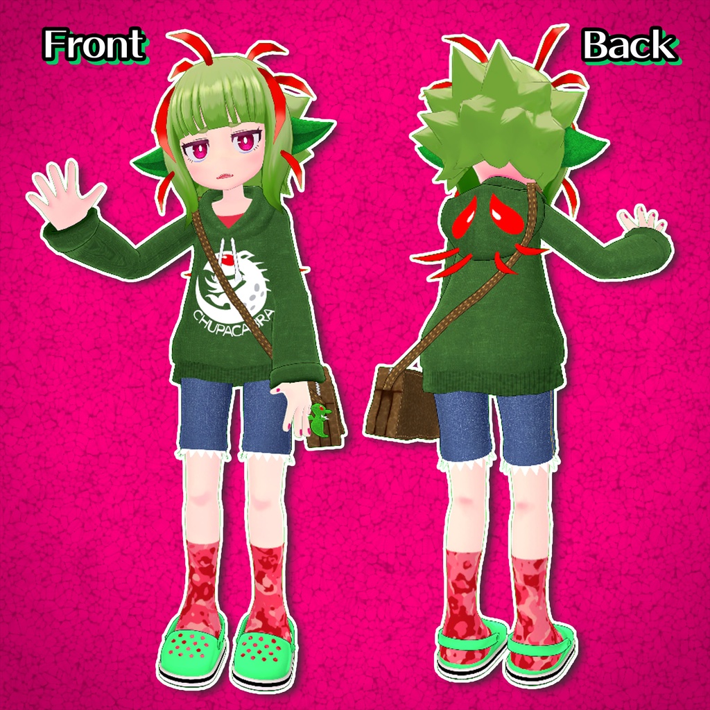 【オリジナル3Dモデル】吸血少女 鏑木チュパ美