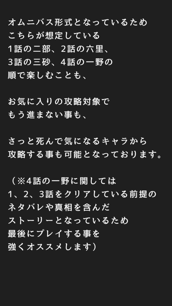 BLゲーム『4人の花嫁』