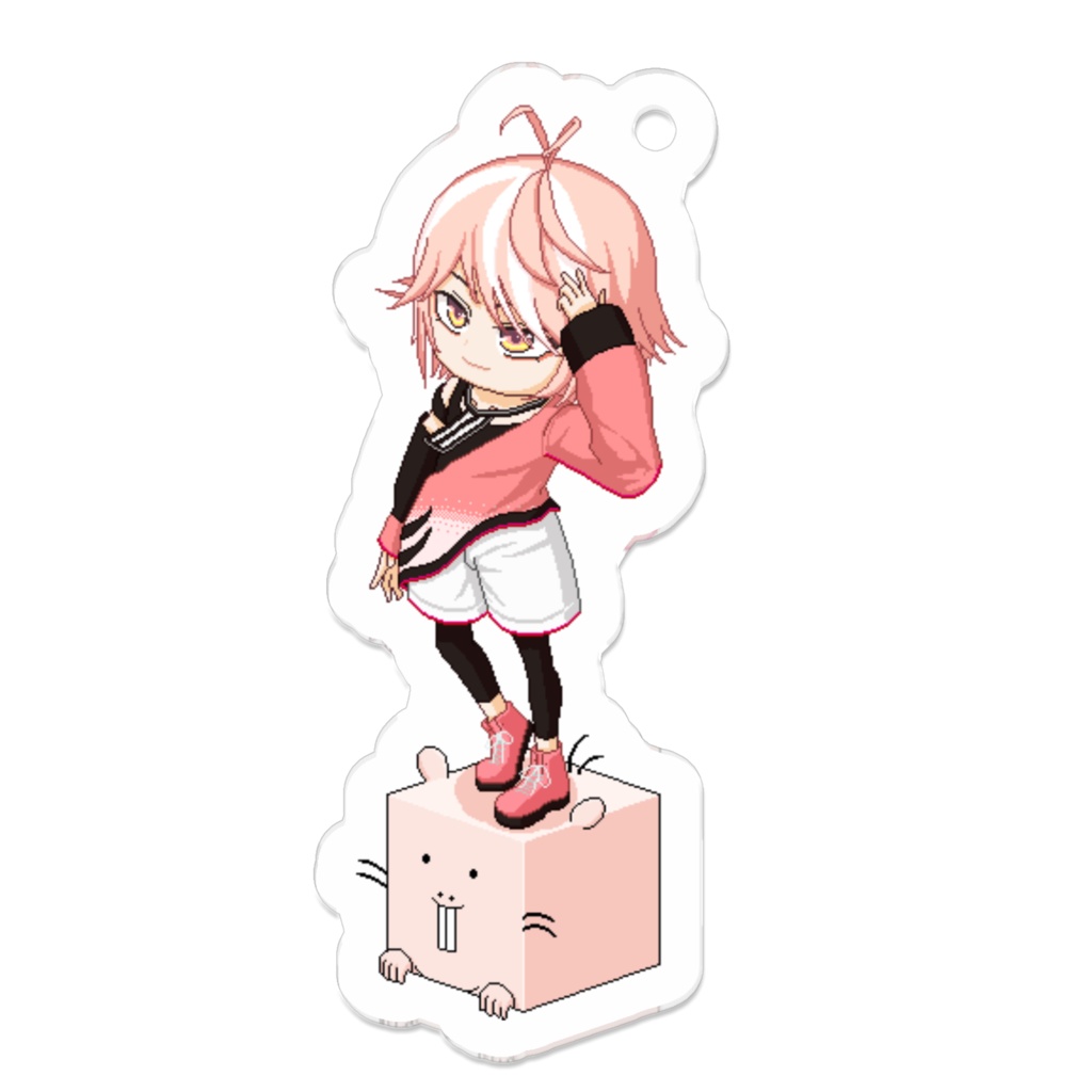 .V-Cube : 20.ハダカデバネズミ【アクリルキーホルダー/コーティング有り】