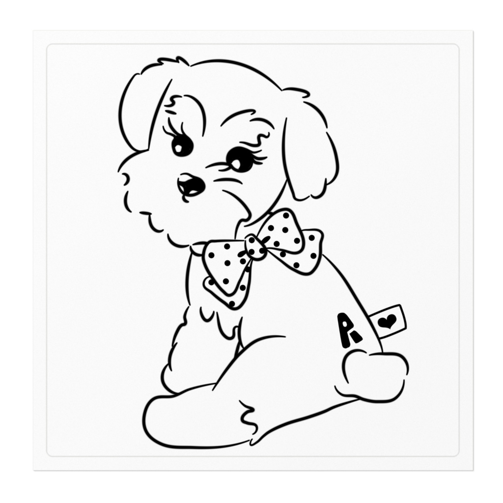 ミニチュアシュナウザーステッカー