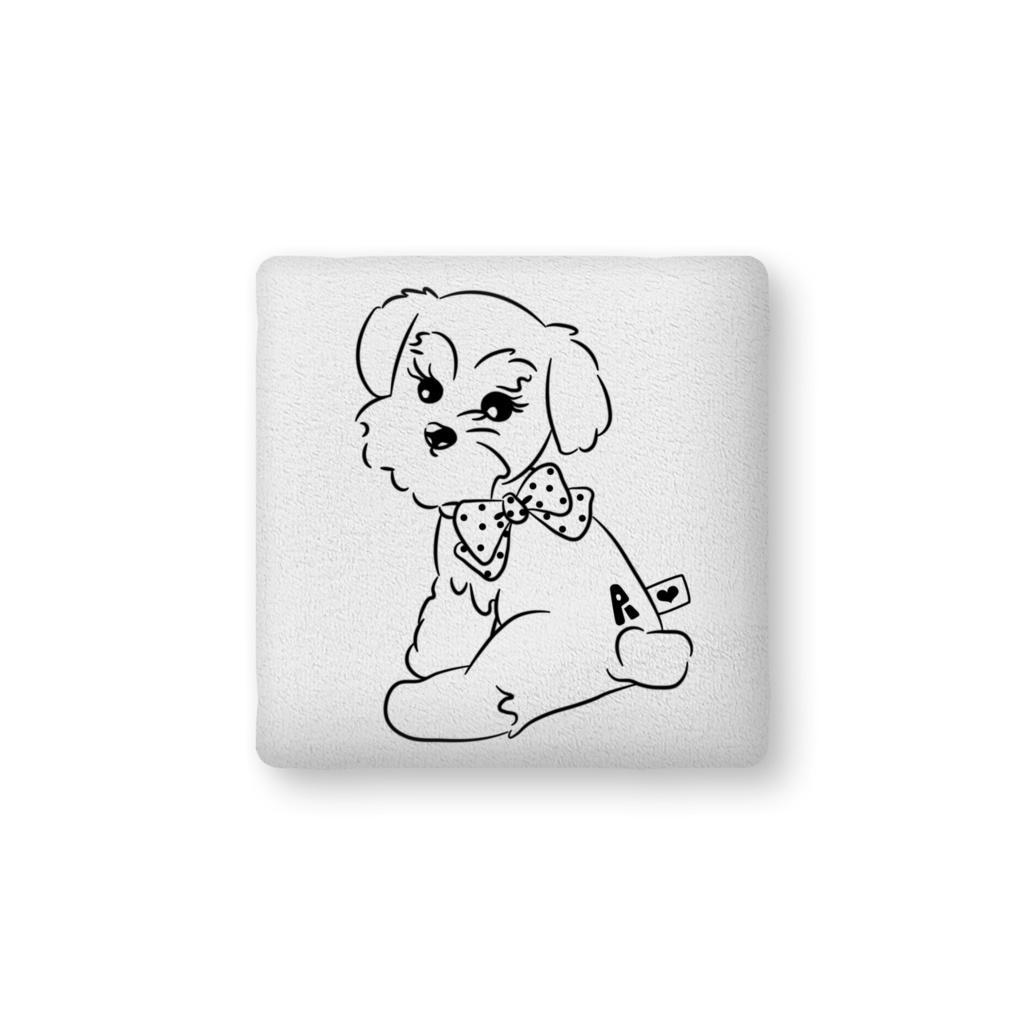 ミニチュアシュナウザーふかふかクッション大