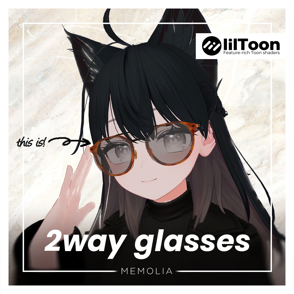 『MA』『ギミックあり』2way glasses