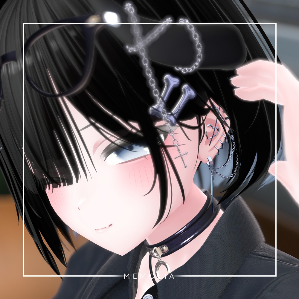 【20アバター対応】Subcul♥Heart earrings