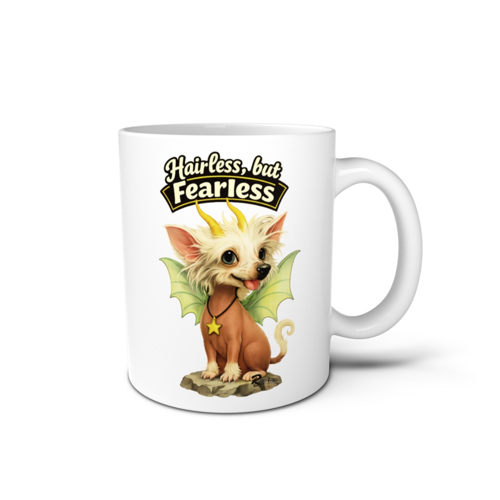 チャイクレ犬 ドラゴンと星（怖いもの知らず）hairless fearless crested dog & a star