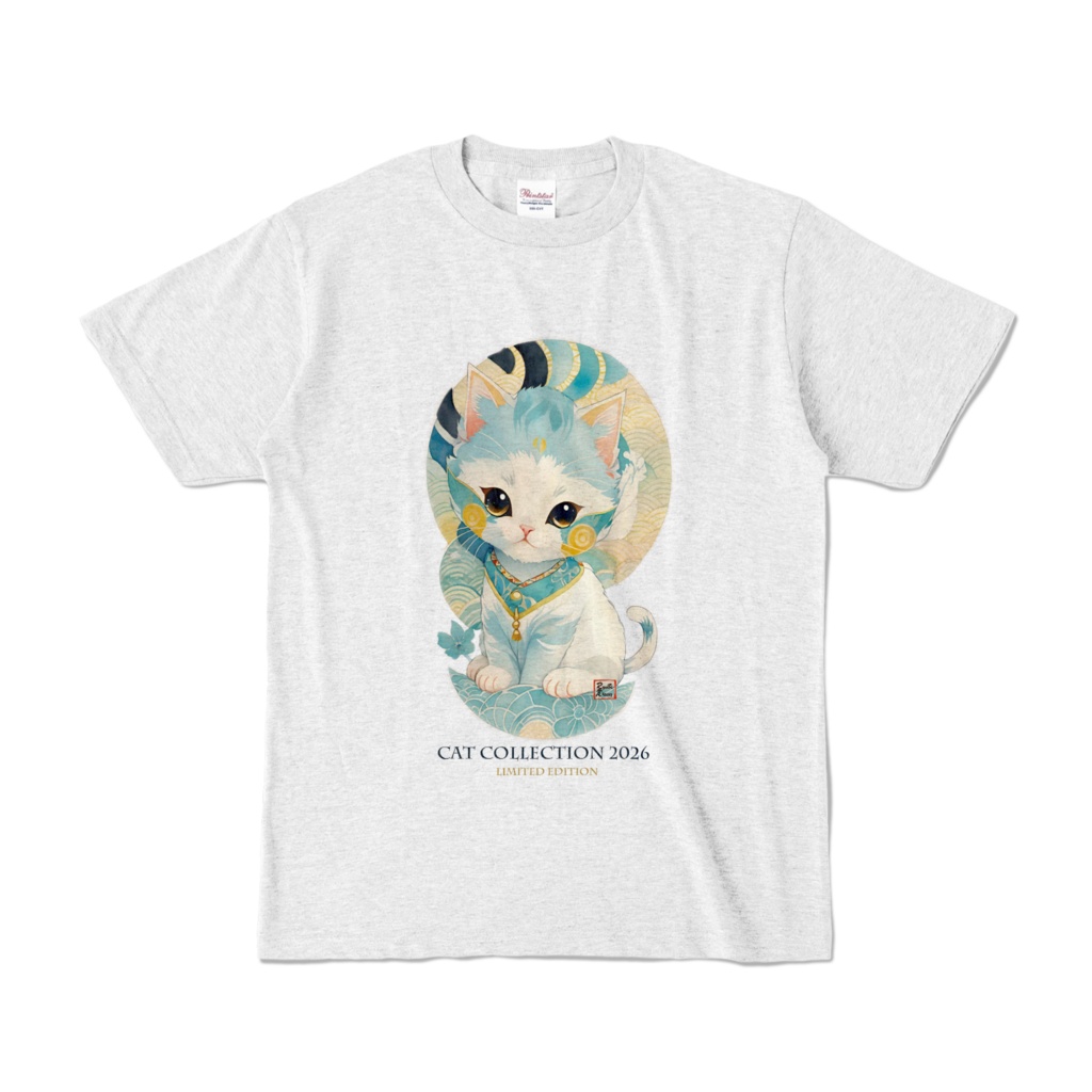 ネコの妖精 2026 コレクション(縁起物)　Fairy Cat – 2026 Collection（アッシュ/薄グレー）