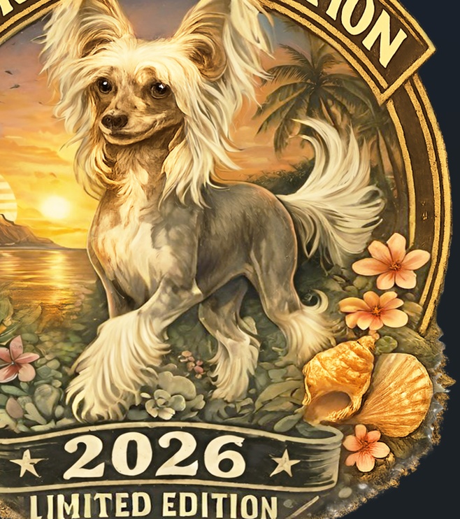 チャイクレ コレクション 2026 ハワイ(幸運) Chinese Crested Hairless Collection Hawaiian