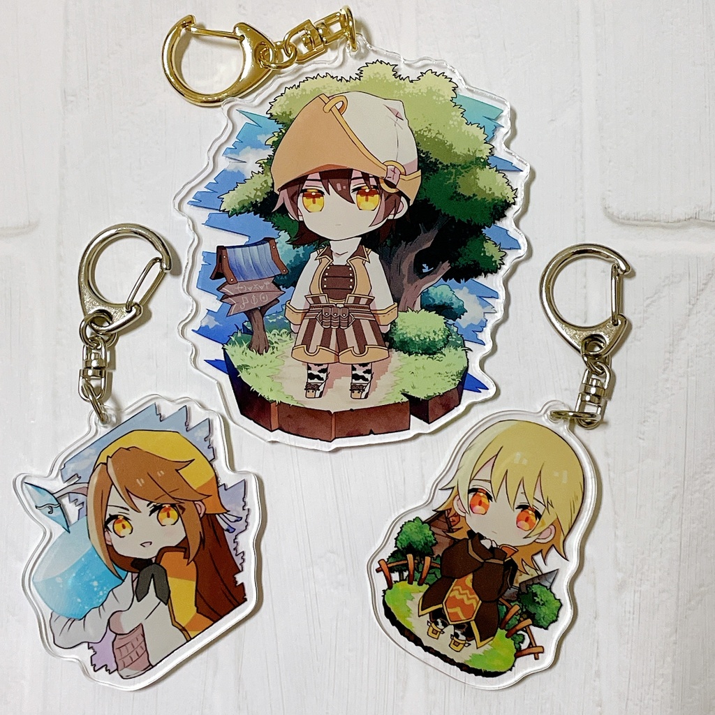 両面アクリルキーホルダー