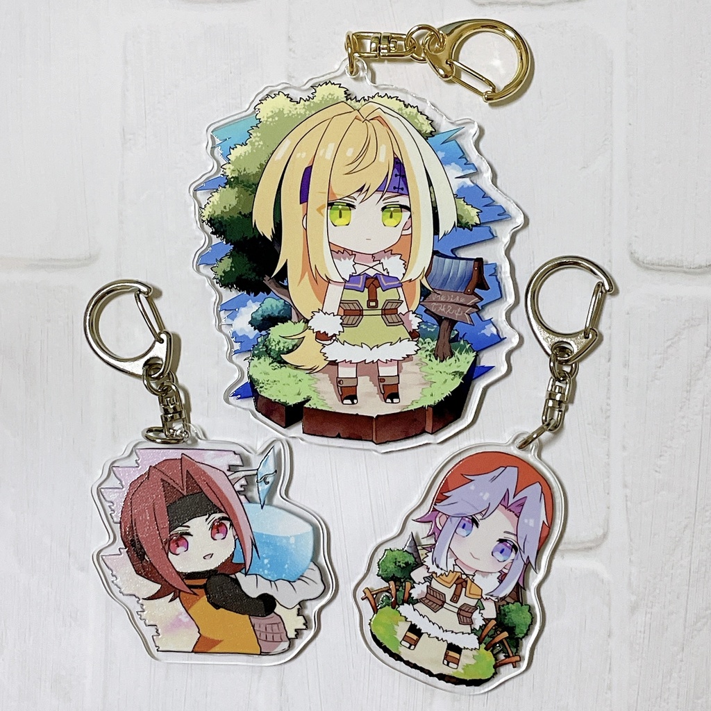 両面アクリルキーホルダー