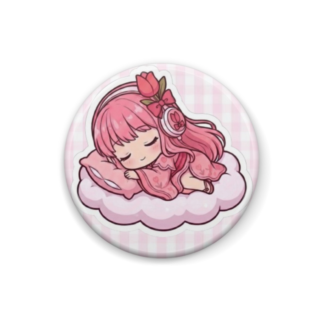 🌷すやすやさとゆいオリジナル缶バッジ🌷