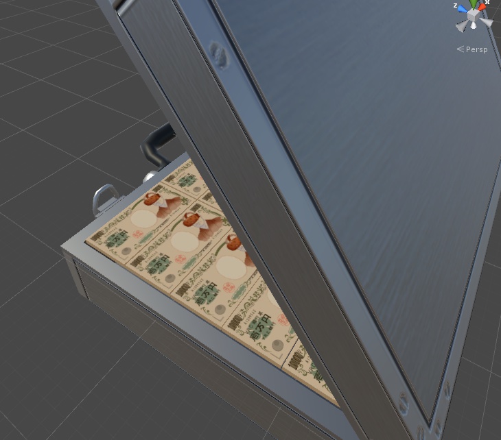 VRChat向け ジュラルミンケース(札束入り)
