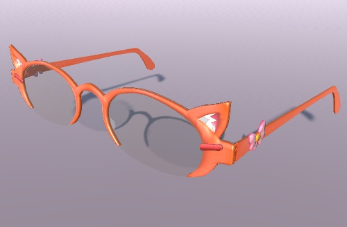 VRChat向け のらのじゃ眼鏡(のらきゃっと、ねこます)