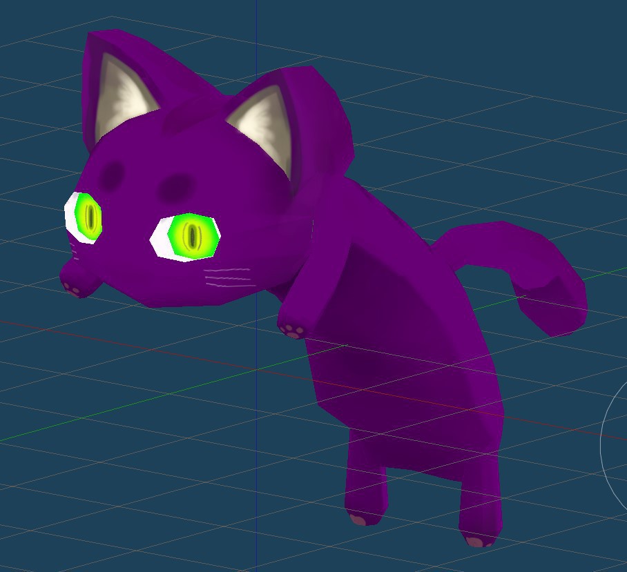 VRChat向けアクセサリ　猫のたれ帽子