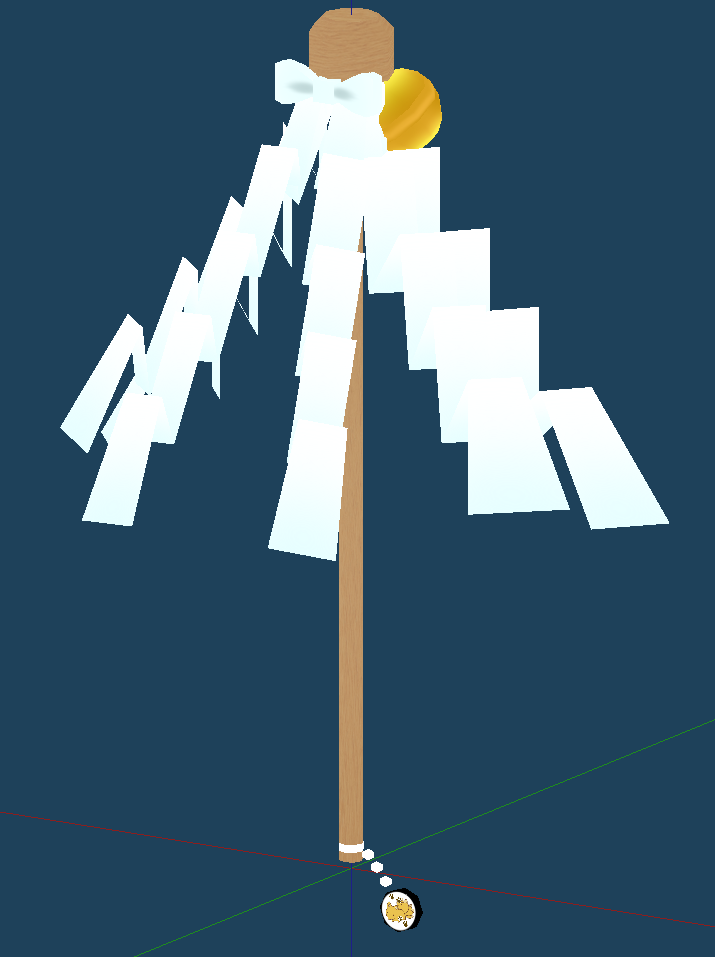 VRChat向け　大幣（巫女さんの持ってるアレ）