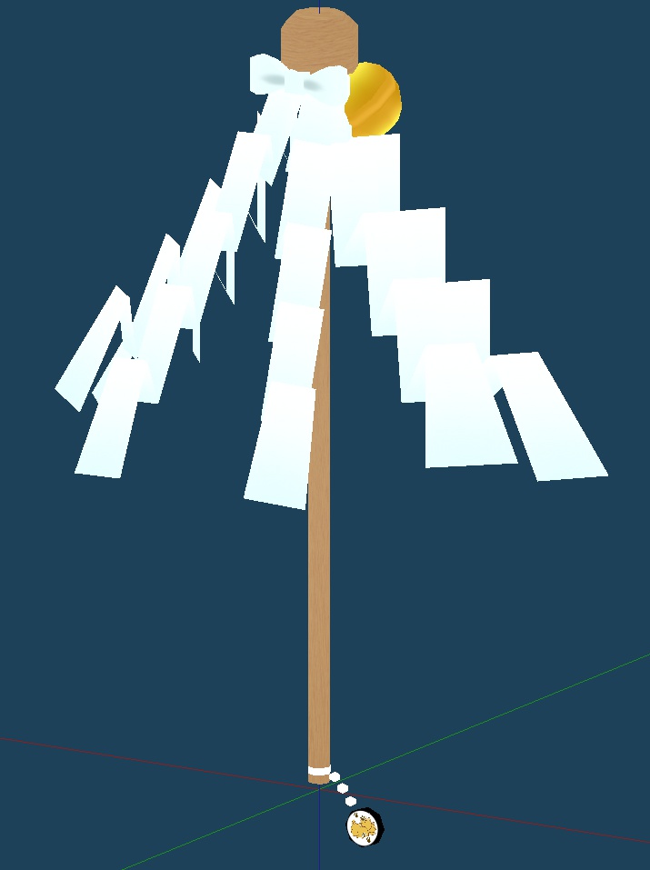 VRChat向け　大幣（巫女さんの持ってるアレ）