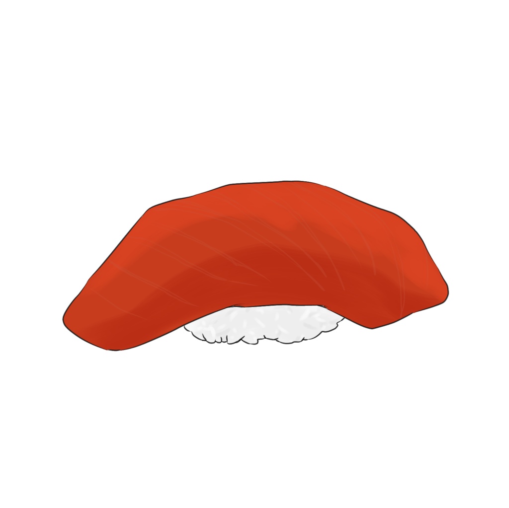 マグロ(赤身)寿司のアクリルキーホルダー