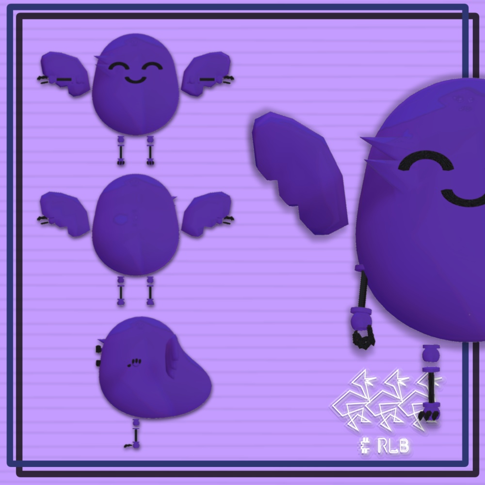 レリちゃんバード - RLB_bird/オリジナル3Dモデル