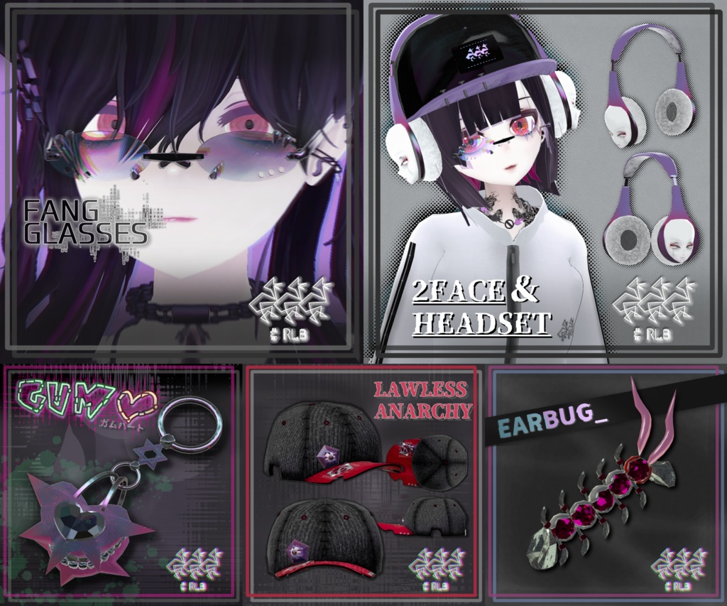 #RLB_スターターセット/オリジナルピンバッジ3Dモデル付き