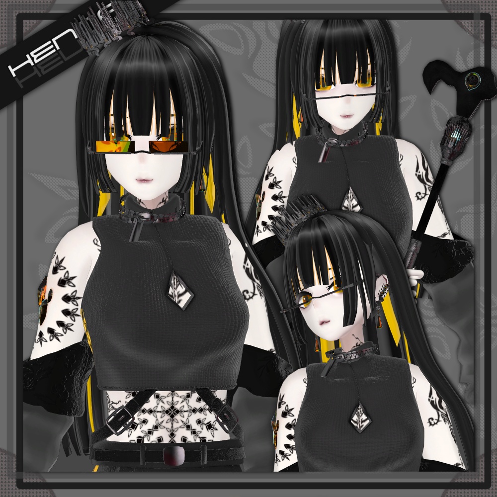 ヘナ - HENNA/オリジナル3Dモデル #HENNA3D