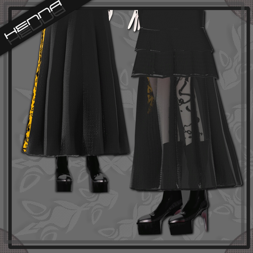 ヘナ - HENNA/オリジナル3Dモデル #HENNA3D