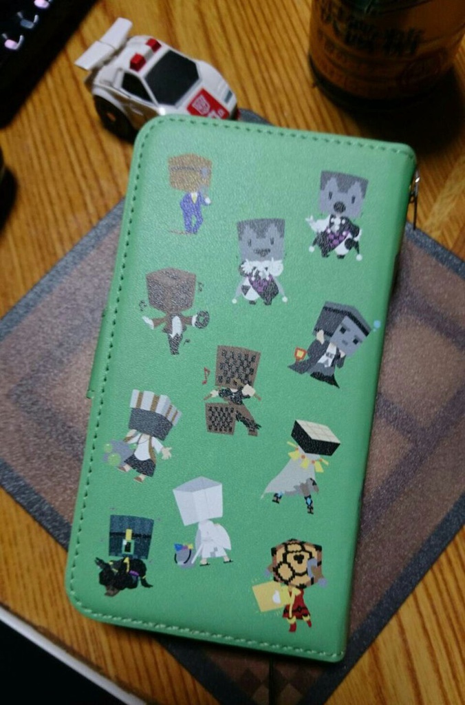 マイクラ異形頭スマホカバー