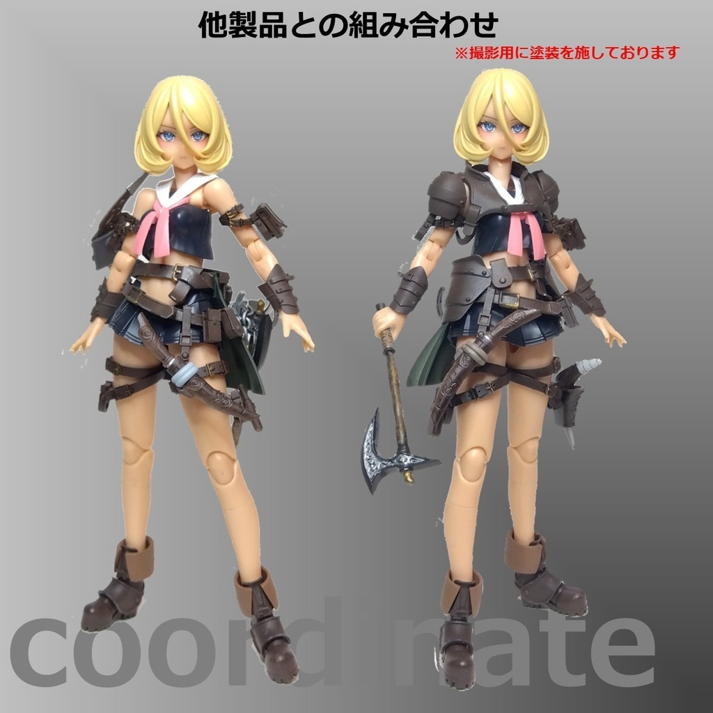 1/12 フィギュアサポートシリーズ★限定セット「レザーアーマー Size-M &レンジャーポーチセット」 【レジン製ベルト版】