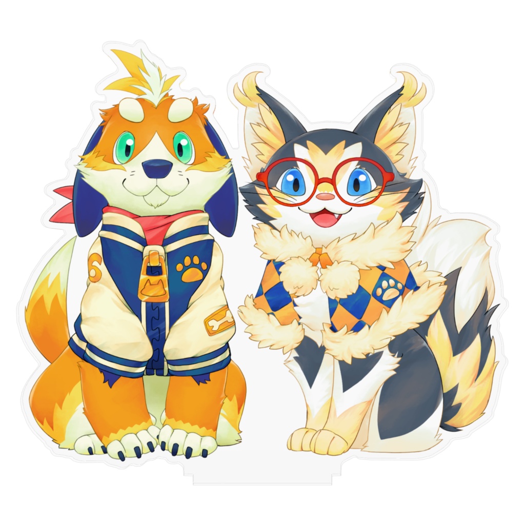 まーくんちーやんのアクリルフィギュア(秋冬)