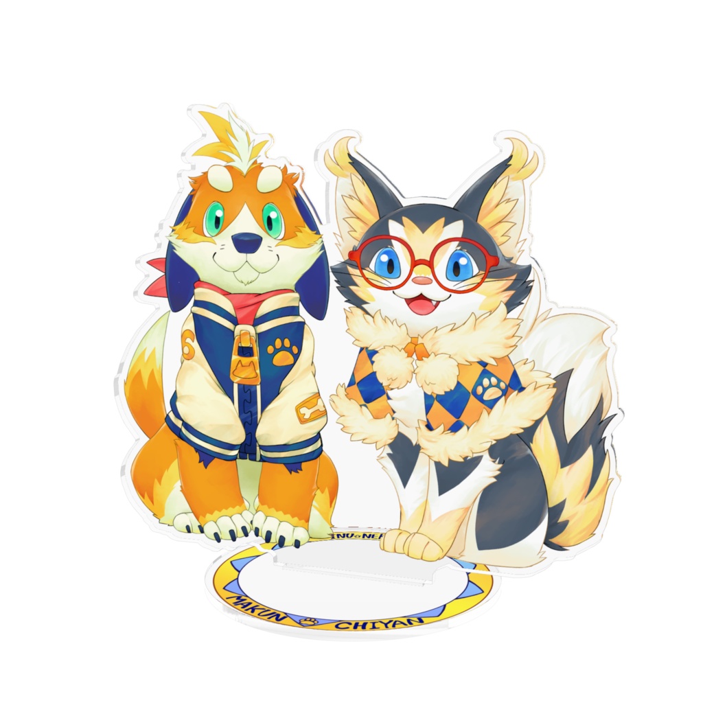 まーくんちーやんのアクリルフィギュア(秋冬)