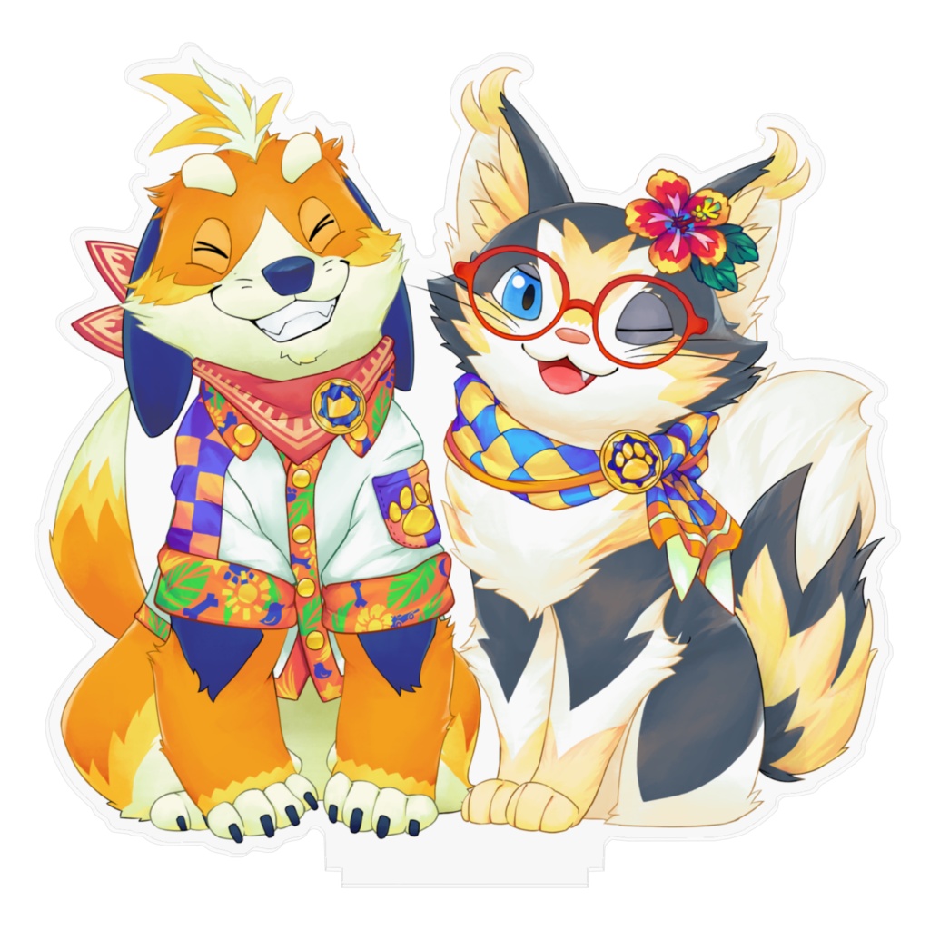 まーくんちーやんのアクリルフィギュア(夏)