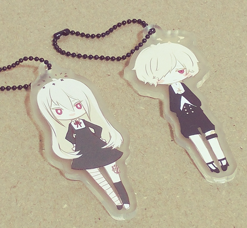 ペアアクリルキーホルダー