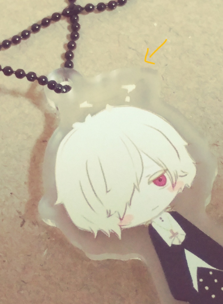 ペアアクリルキーホルダー