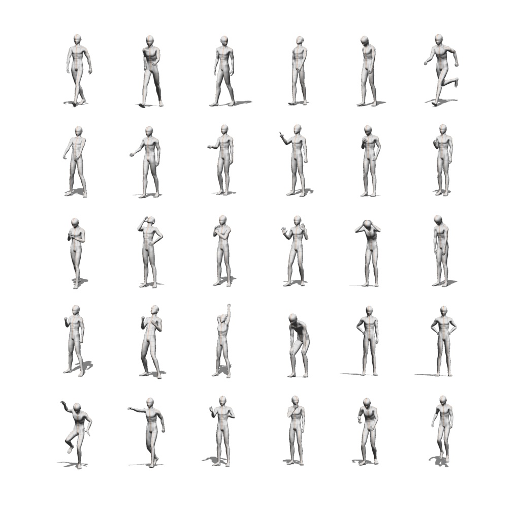 瞬POSE|日常アクションポーズ【30種】