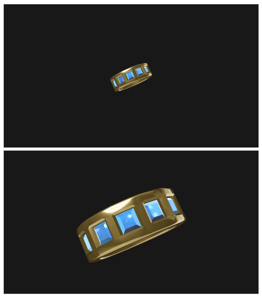 【無料】【VRC想定】金の指輪A