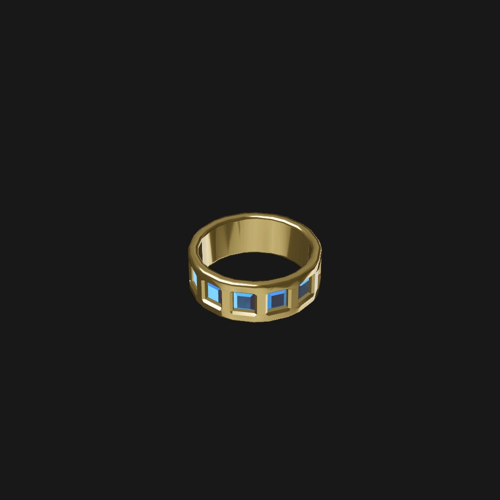 【無料】【VRC想定】金の指輪A