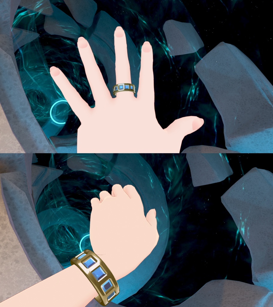 【無料】【VRC想定】金の指輪A