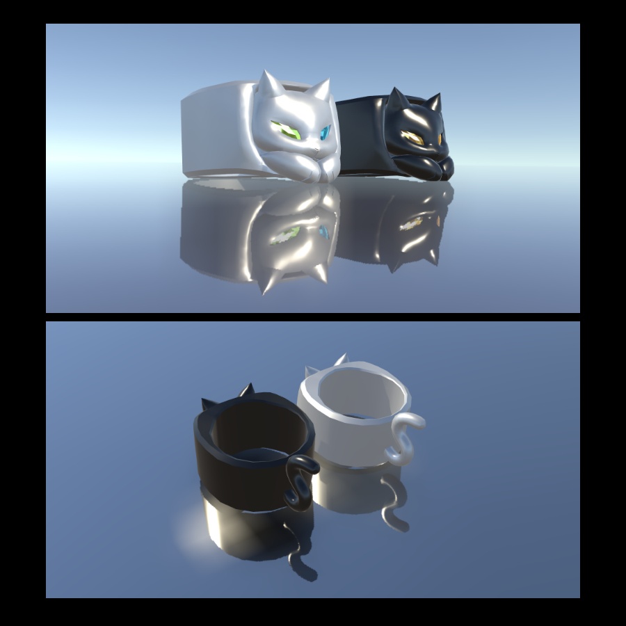 【VRC想定】ねこの指輪 CatRing