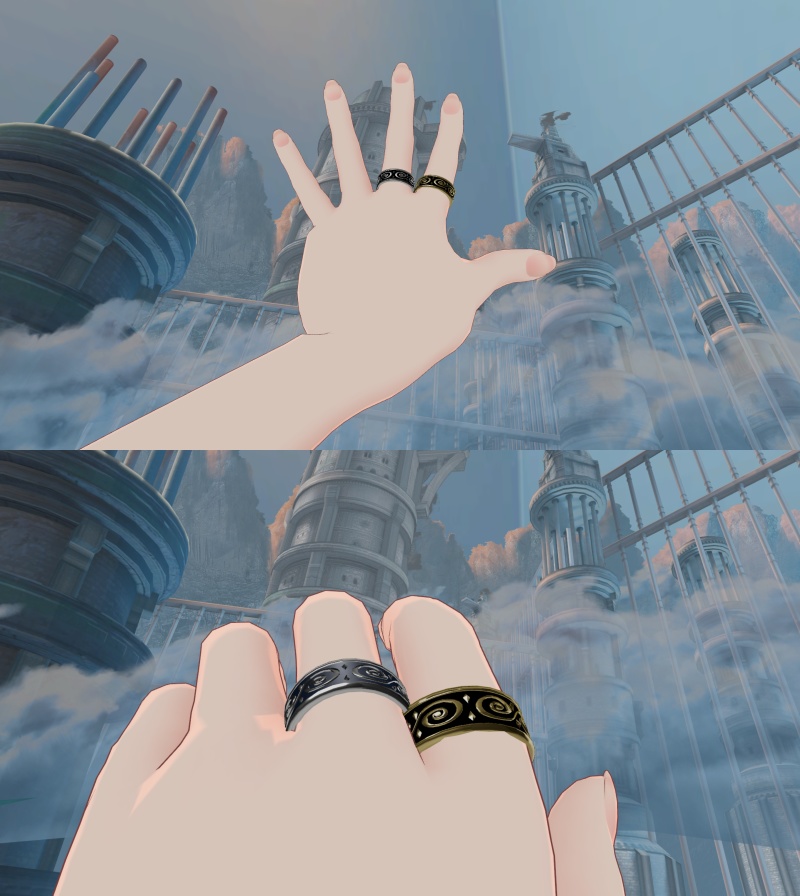 【VRC想定】金の指輪B