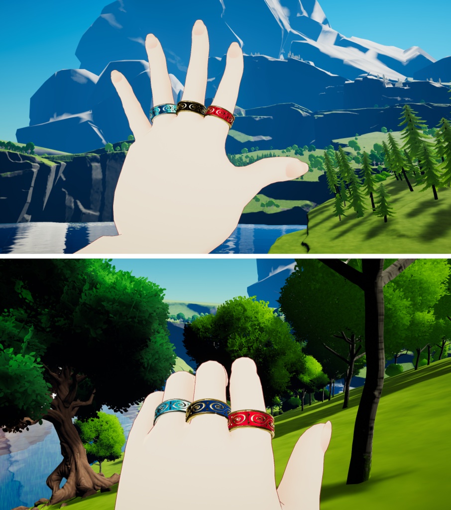 【VRC想定】金の指輪B