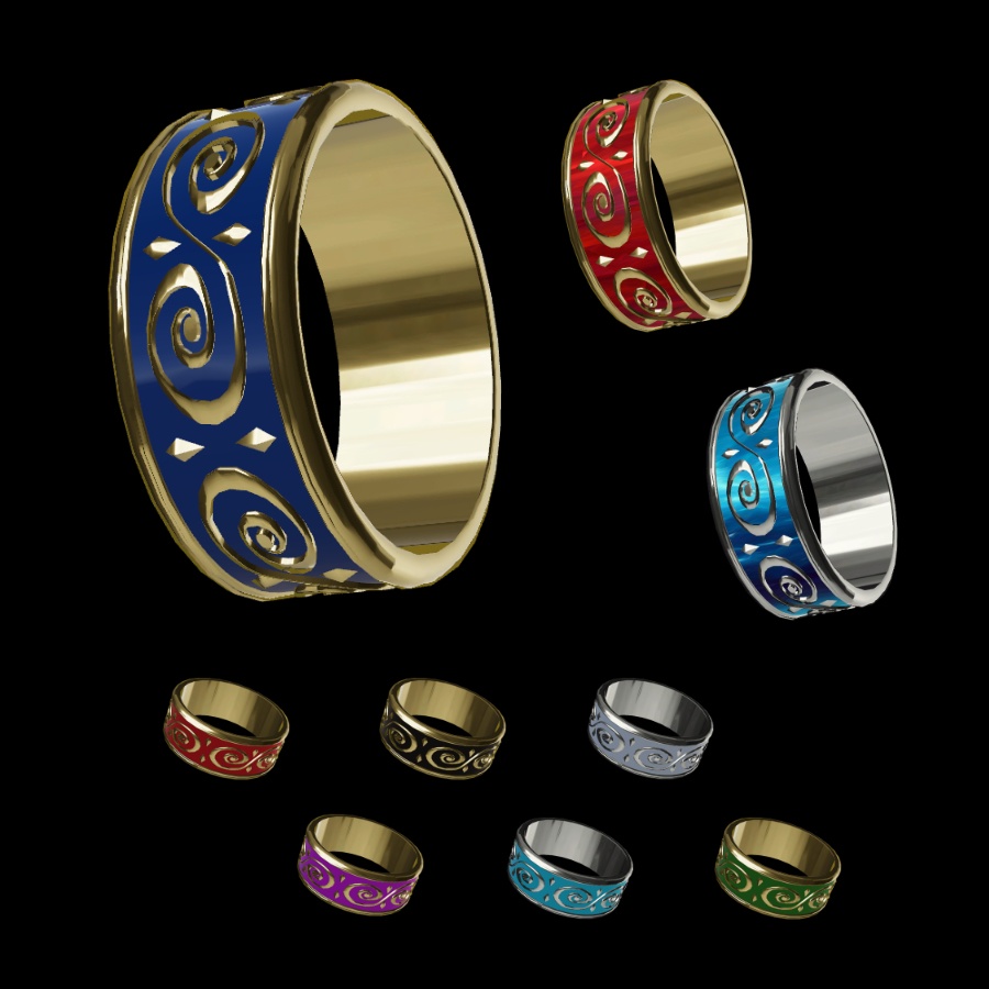 【VRC想定】金の指輪B