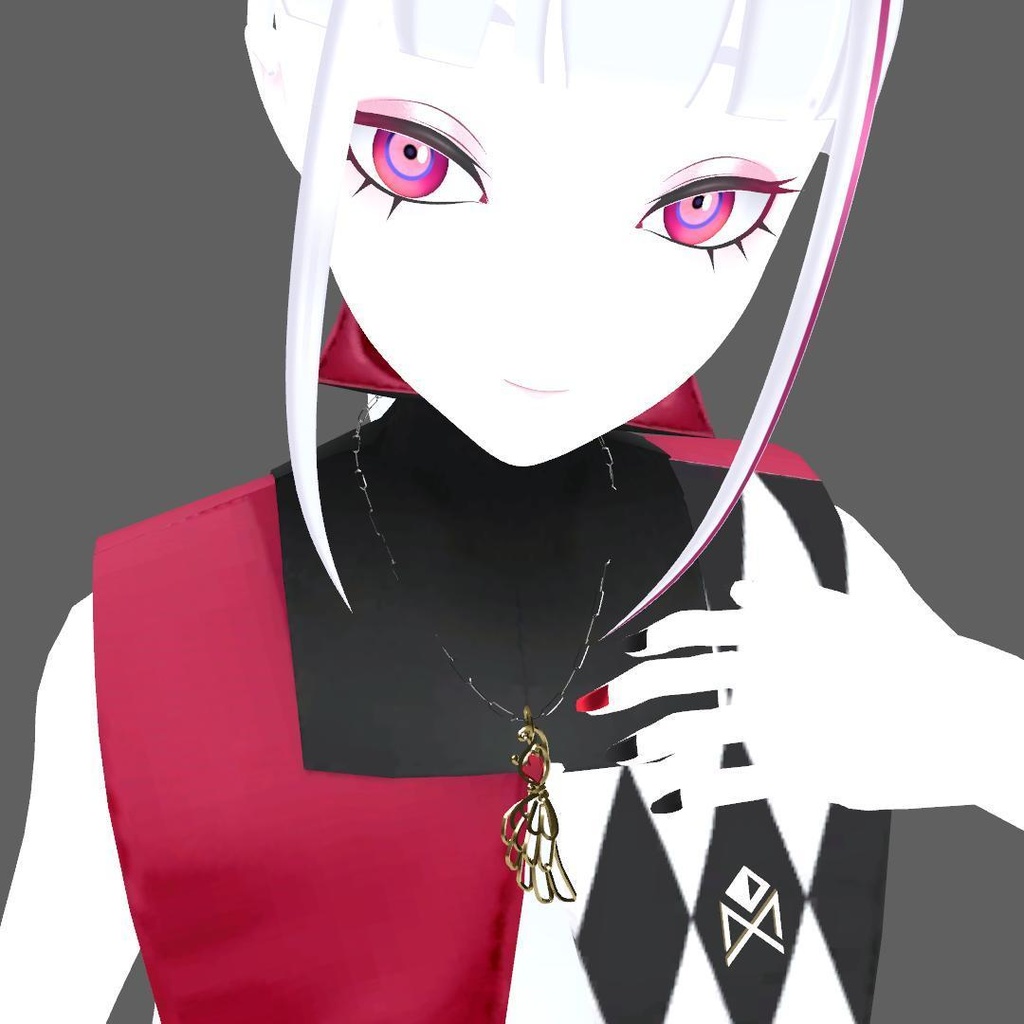 【VRC想定】ハートと羽のネックレス