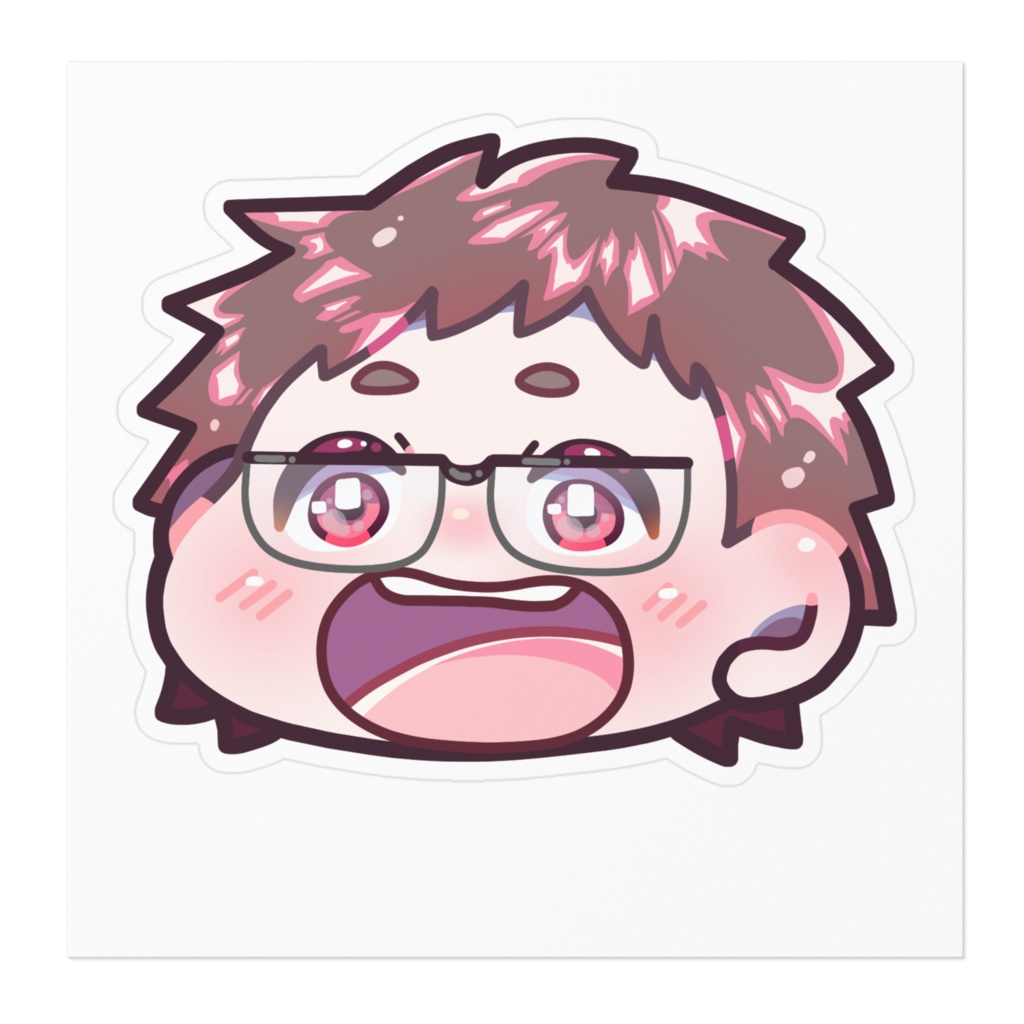 八二嶋たつぼステッカー【100㎜×100㎜】