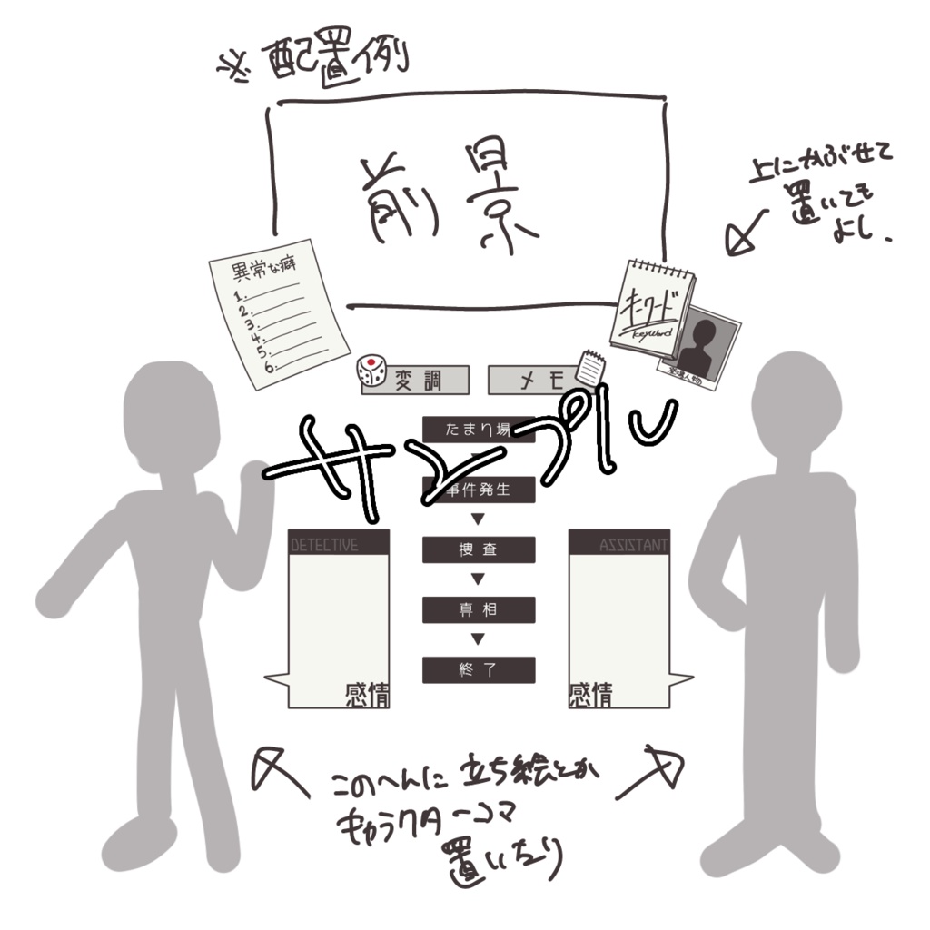 【フタリソウサ】ドシンプルお部屋素材