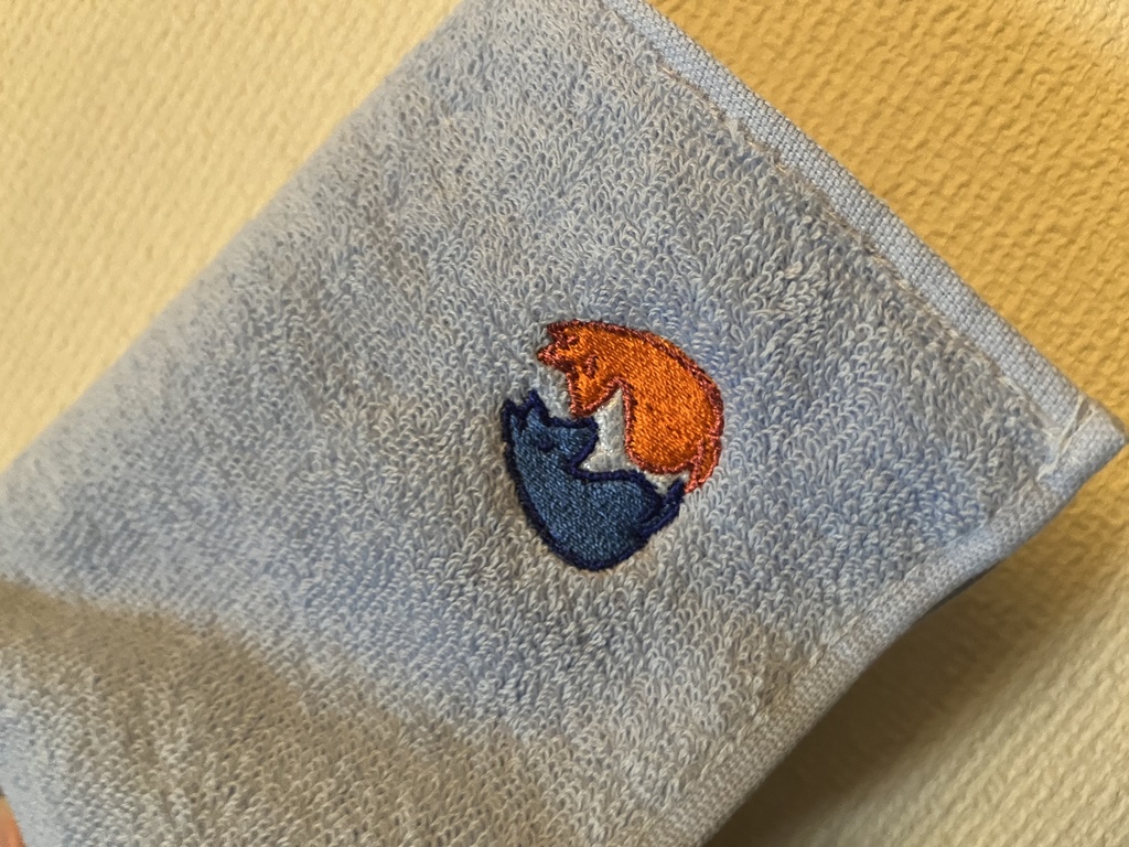 概念刺繍のハンカチ(2021年ズ)