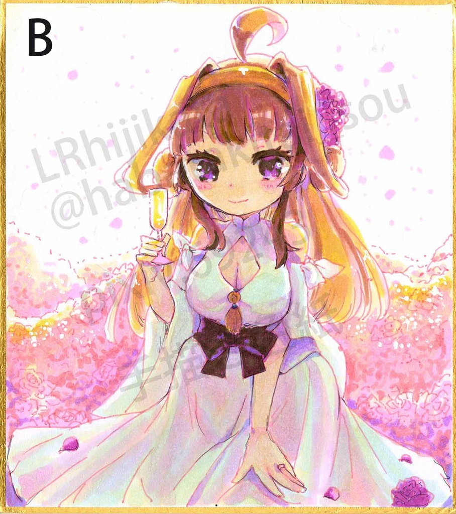 手描き色紙(小)