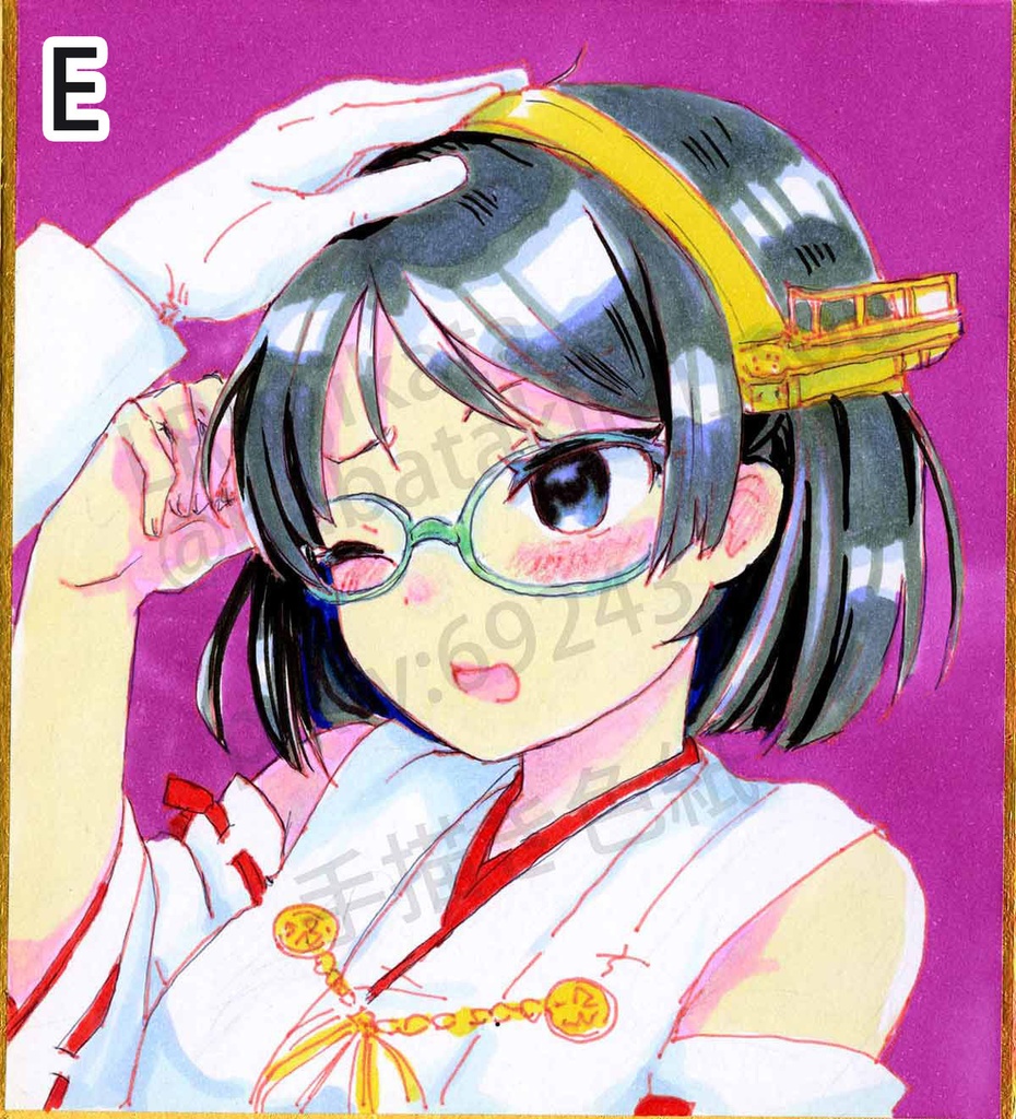 手描き色紙(小)