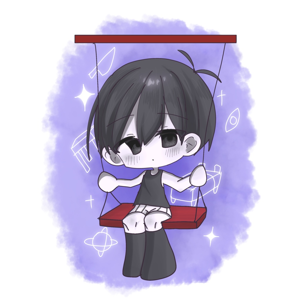 OMORI二次創作ステッカー