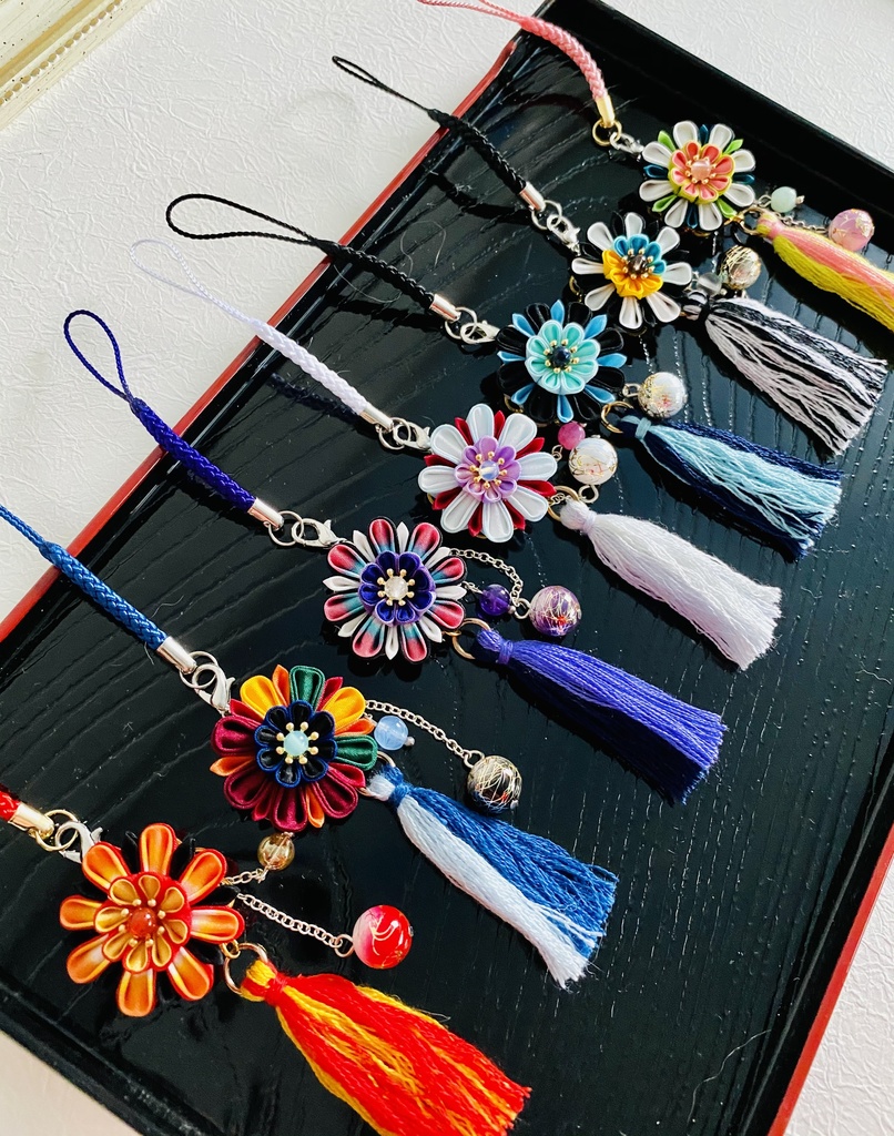 鬼滅の刃 キャライメージつまみ細工根付ストラップ